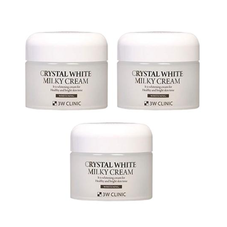 3W CLINIC Crystal White Milky Cream 50g (3 Type)