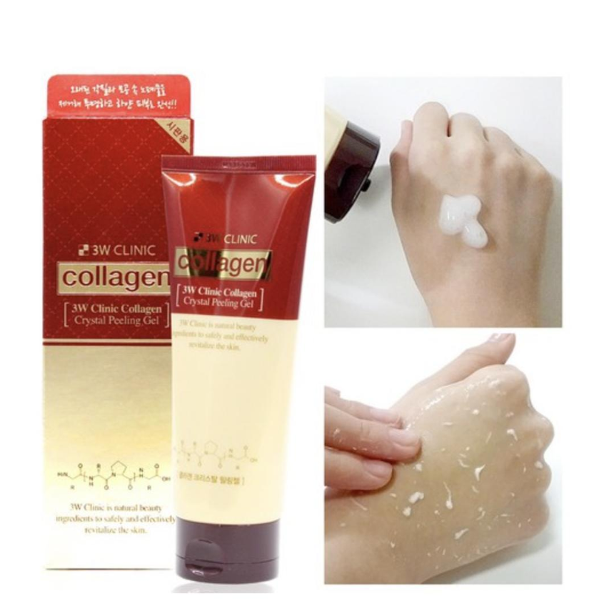 3W CLINIC Collagen Crystal Peeling Gel 180ml  (3 Options)