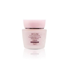 3W CLINIC Flower Effect Extra Moisturizing Cream 50g (3 Options)