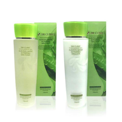 3W CLINIC Aloe Full Water Activating Skin Toner 150ml, Emulsion 150ml (3 Options)