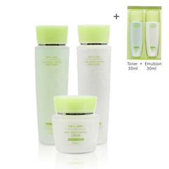 3W CLINIC Snail Moist Control Skin Care 3 Set (Toner+Emulsion+Cream)