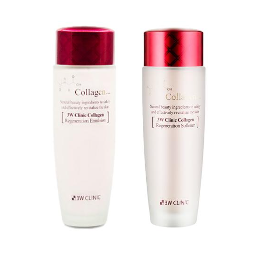 3W CLINIC Collagen Regeneration Softener 150ml, Emulsion 150ml (3 Options)