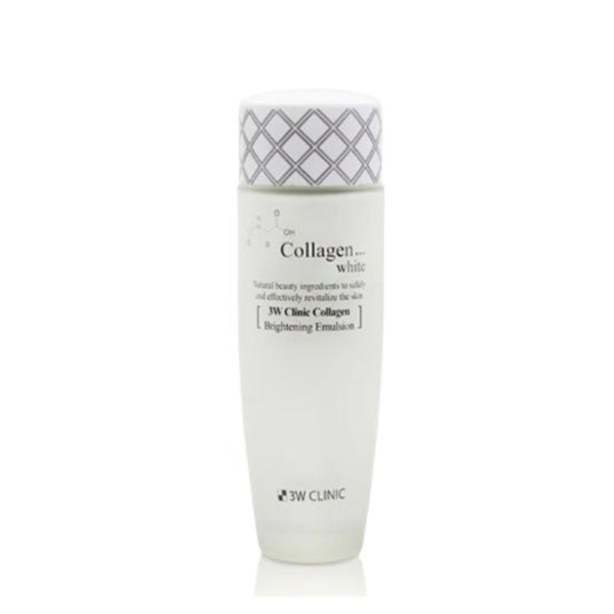 3W CLINIC Collagen Clear Softener(Toner) 150ml, Emulsion 150ml (3 Options)