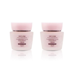 3W CLINIC Flower Effect Extra Moisturizing Cream 50g (3 Options)