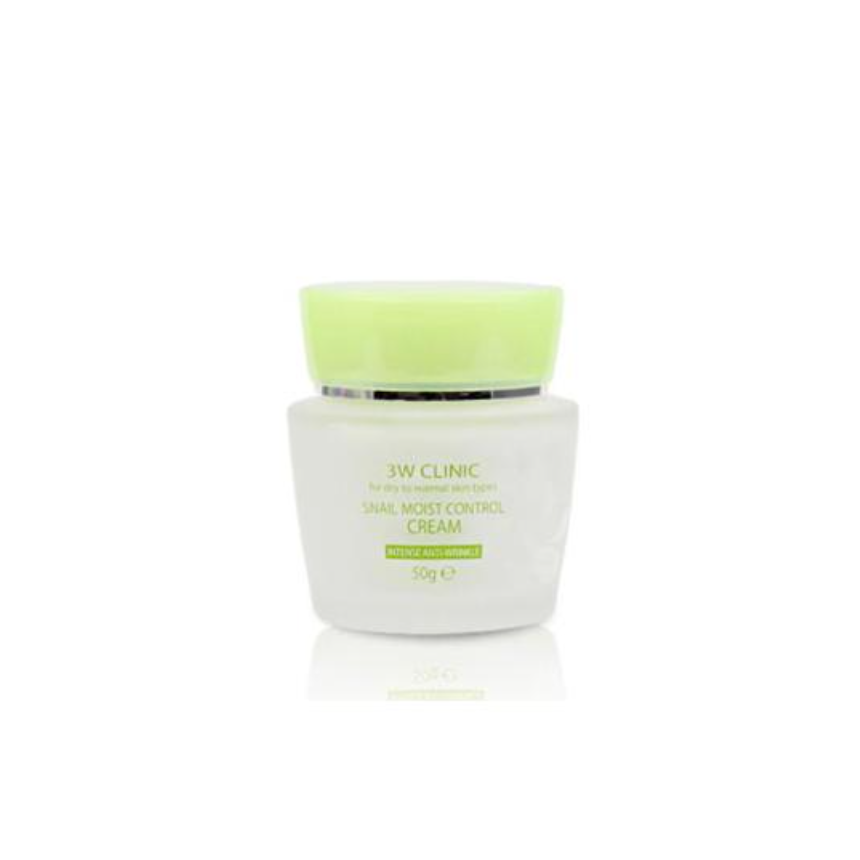 3W CLINIC Snail Moist Control Cream 50g (3 Options)