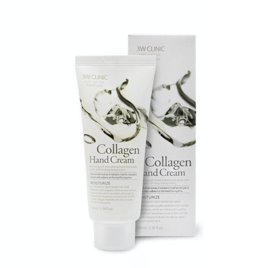 3W CLINIC Moisturizing Hand Cream Collagen 100ml (3 Options)