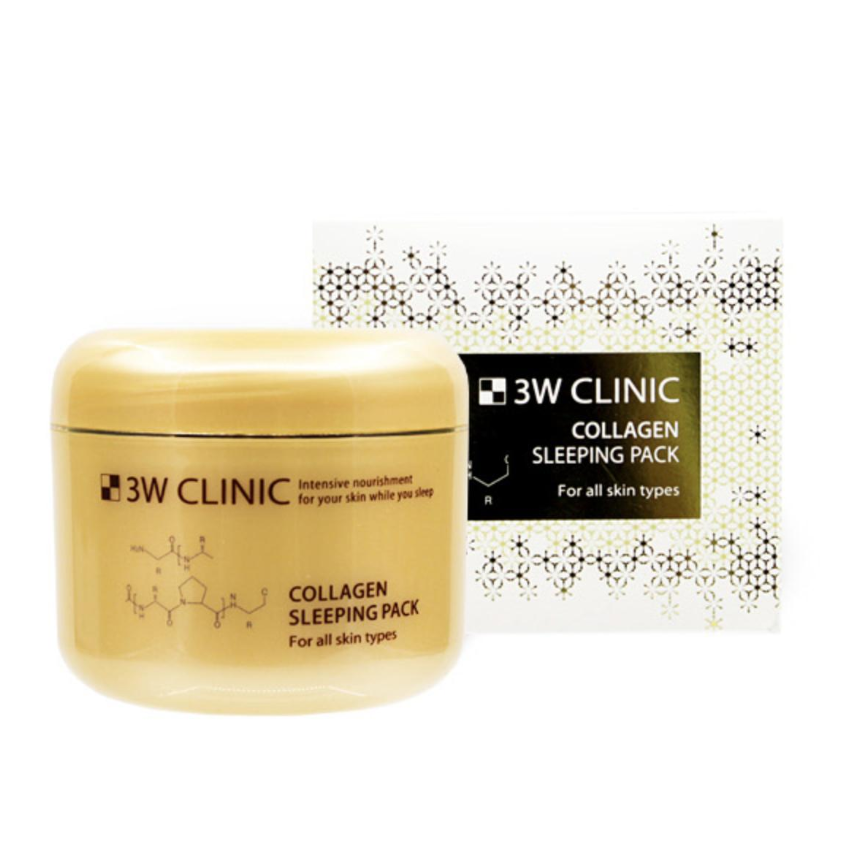 3W CLINIC Collagen Sleeping Pack 100ml (3 Options)