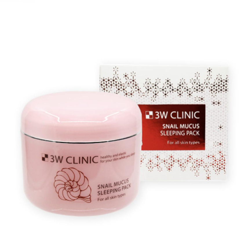 3W CLINIC Snail Sleeping Pack 100ml (3 Options)
