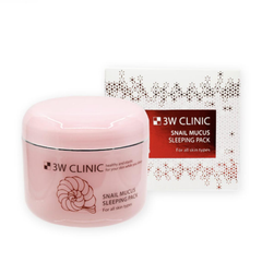 3W CLINIC Snail Sleeping Pack 100ml (3 Options)