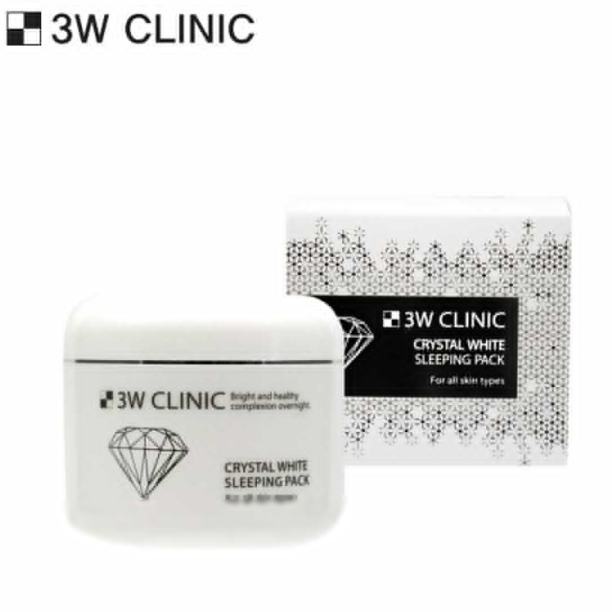 3W CLINIC Crystal White Sleeping Pack 100ml (3 Options)