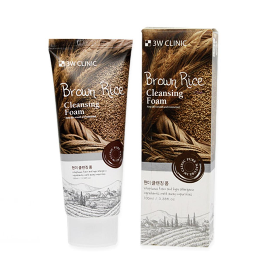 3W CLINIC Brown Rice Cleansing Foam 100ml (3 Options)