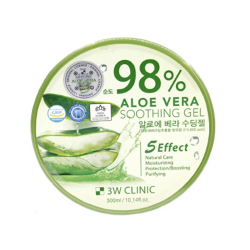 3W CLINIC Aloe Vera Soothing Gel 300g (3 Options)