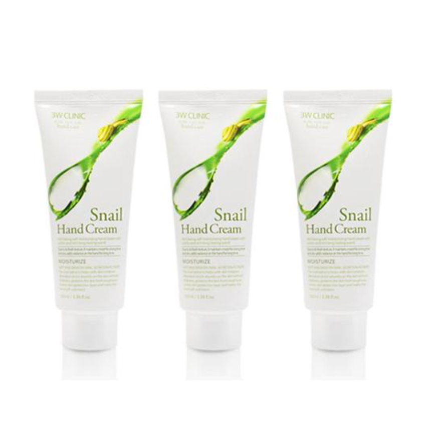 3W CLINIC Moisturizing Hand Cream Snail 100ml (3 Options)