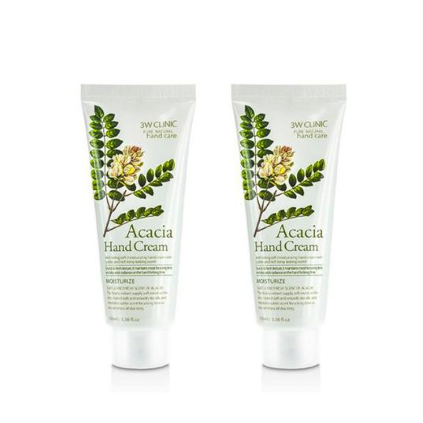 3W CLINIC Moisturizing Hand Cream Acacia 100ml (3 Options)