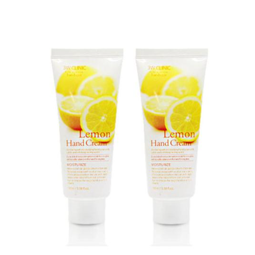 3W CLINIC Moisturizing Hand Cream Lemon 100ml (3 Options)