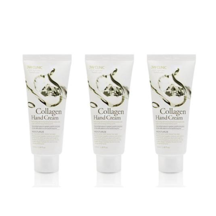 3W CLINIC Moisturizing Hand Cream Collagen 100ml (3 Options)