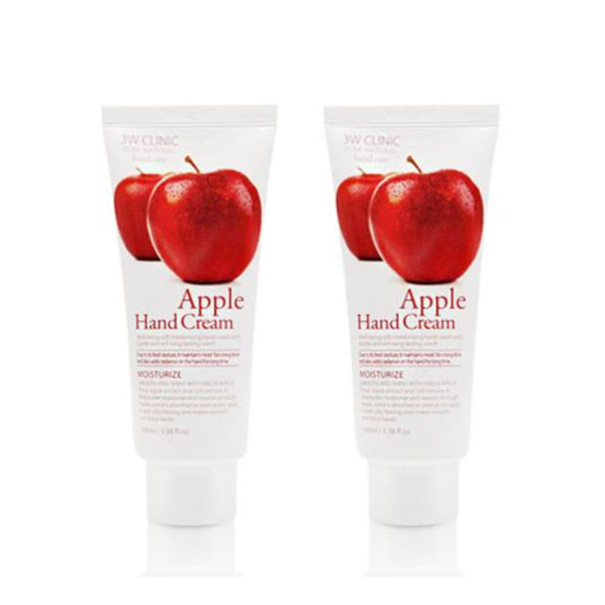 3W CLINIC Moisturizing Hand Cream Apple 100ml (3 Options)