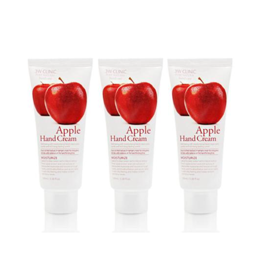 3W CLINIC Moisturizing Hand Cream Apple 100ml (3 Options)