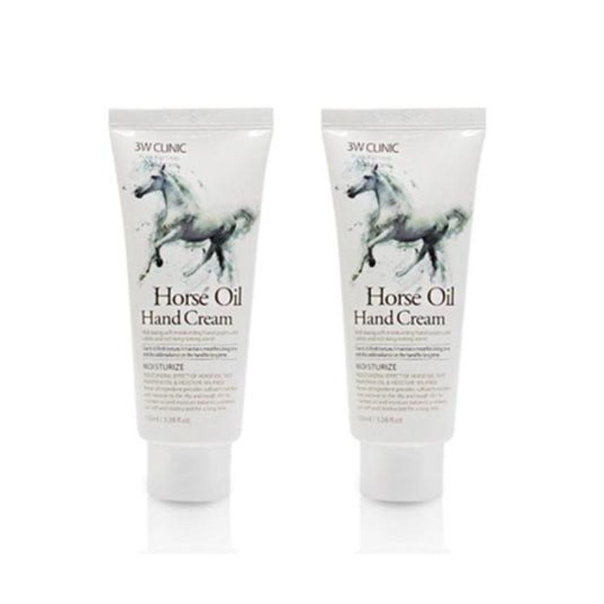 3W CLINIC Moisturizing Hand Cream Horse Oil 100ml(3 Options)