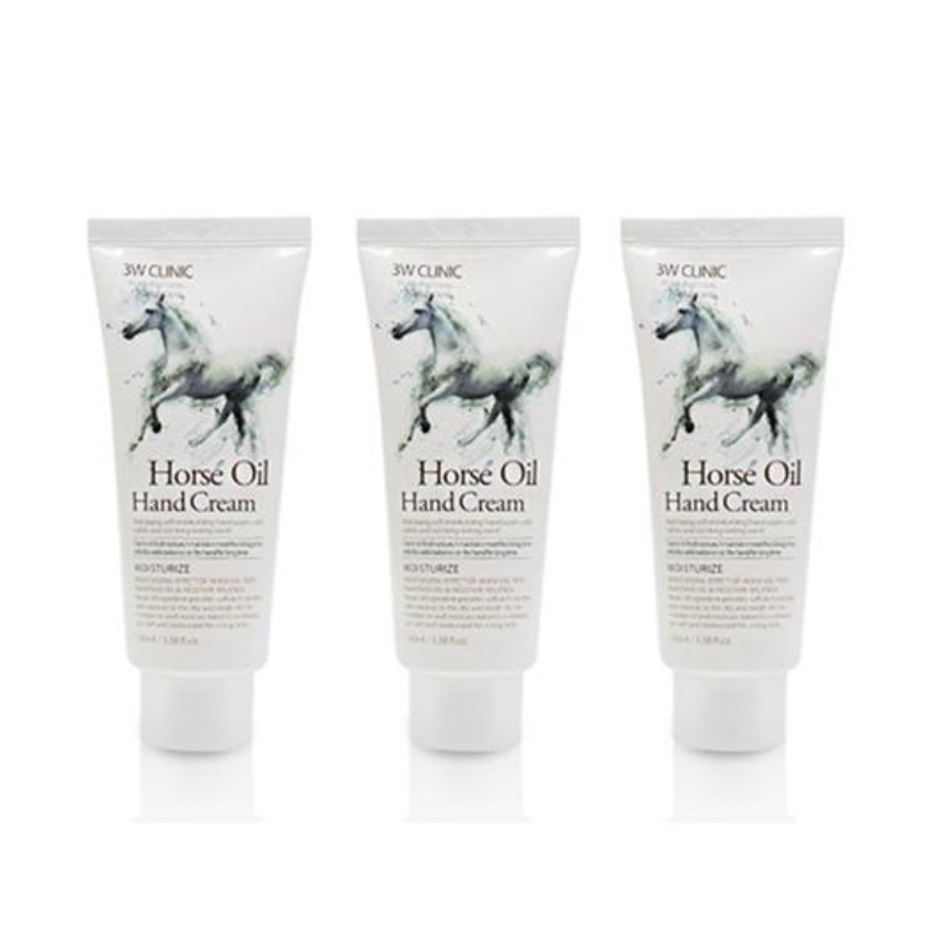 3W CLINIC Moisturizing Hand Cream Horse Oil 100ml(3 Options)