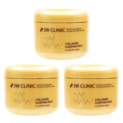 3W CLINIC Collagen Sleeping Pack 100ml (3 Options)