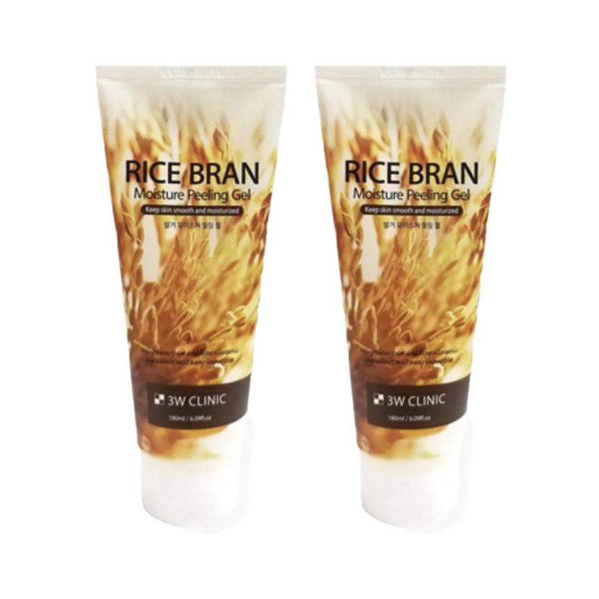 3W CLINIC Rice Bran Moisture Peeling Gel 180ml (3 Options)