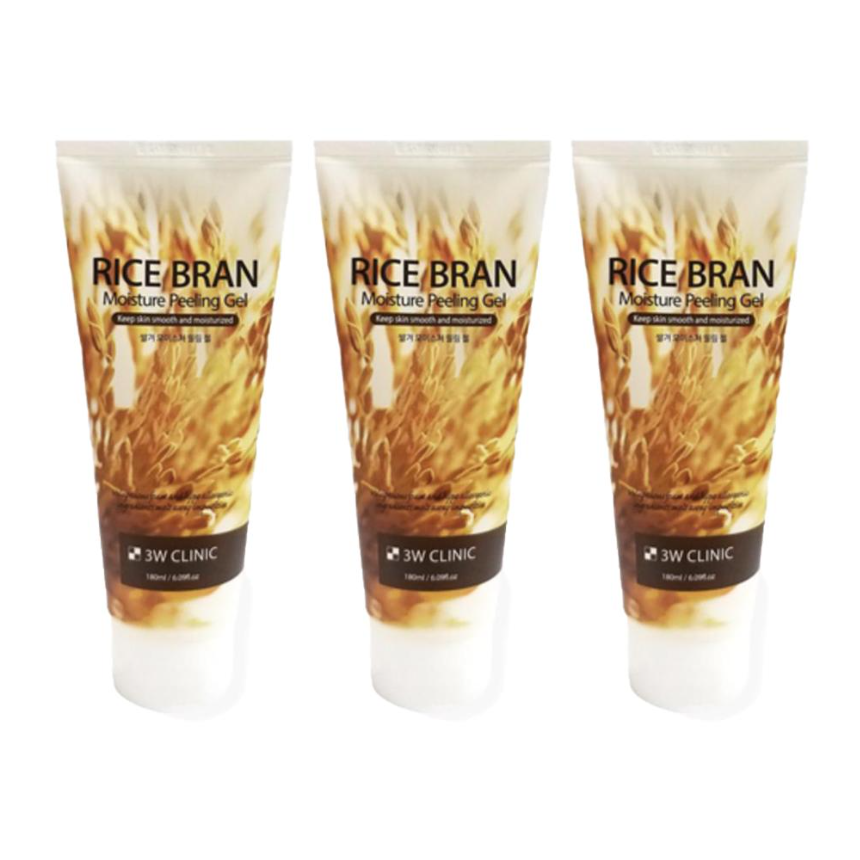 3W CLINIC Rice Bran Moisture Peeling Gel 180ml (3 Options)