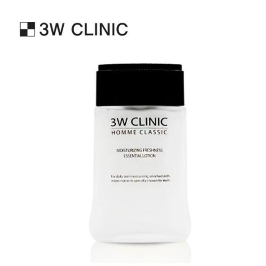 3W CLINIC Homme Classic Essential Skin(Toner), Lotion 150ml (3 Options)