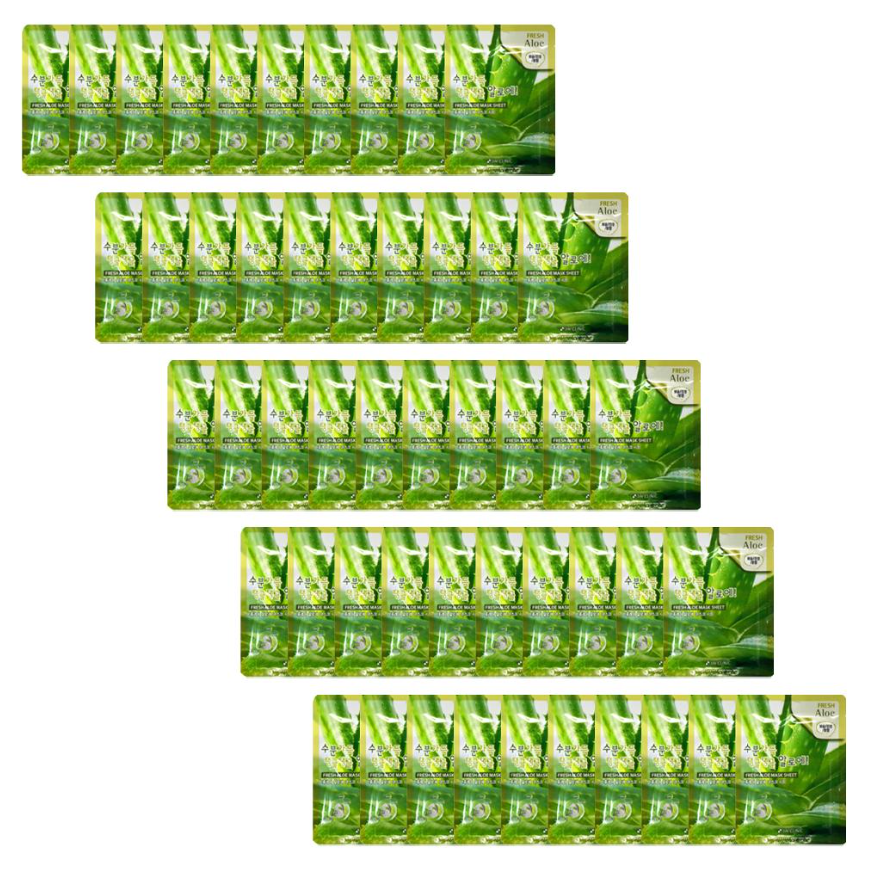 3W CLINIC Fresh Aloe Mask Sheet (3 Options)