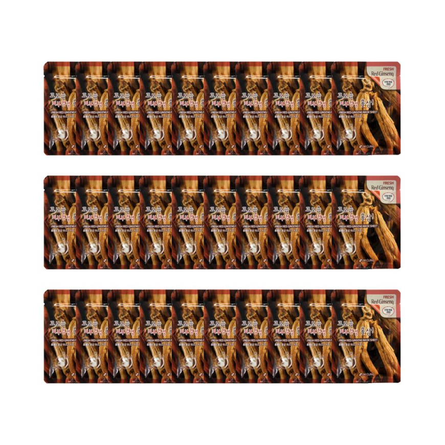 3W CLINIC Fresh Red Ginseng Mask Sheet (3 Options)