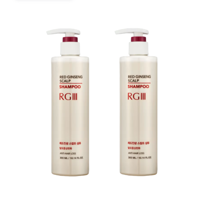 RGIII Red Ginseng Scalp Shampoo 300ml, Hair Pack 200 ml, Scalp Tonic 100ml (10 Options)