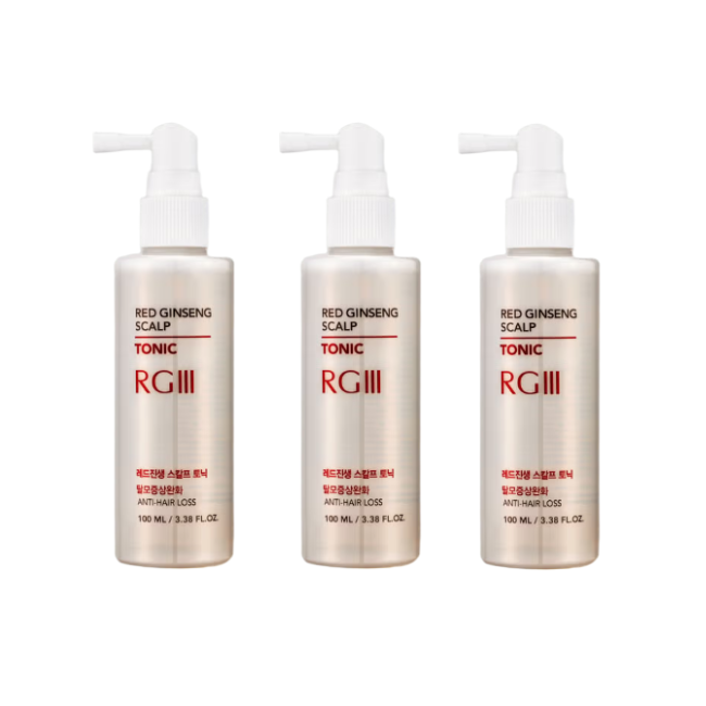RGIII Red Ginseng Scalp Shampoo 300ml, Hair Pack 200 ml, Scalp Tonic 100ml (10 Options)