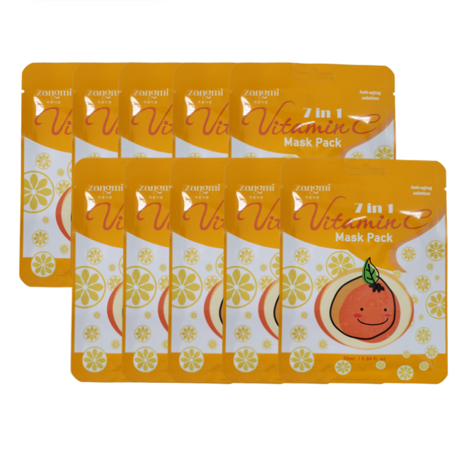 zangmi 7 in 1 Mask Pack Collagen Mask Pack (25mL x 10ea) , Vitamin C Mask Pack (25mL x 10ea) (8 Options)