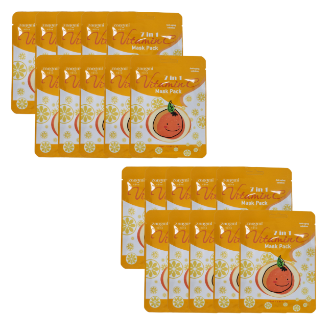 zangmi 7 in 1 Mask Pack Collagen Mask Pack (25mL x 10ea) , Vitamin C Mask Pack (25mL x 10ea) (8 Options)