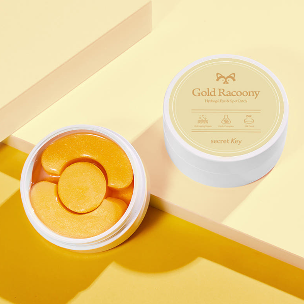 SECRET KEY High-Concentration Essence Hydrogel Racoony Eye Patch (Marine 60 patches ,Gold 90 patches) (6 Options)