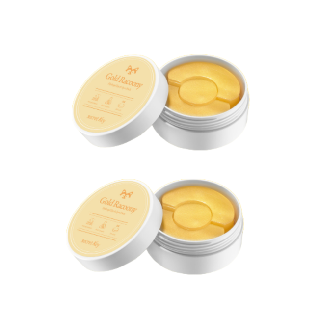SECRET KEY High-Concentration Essence Hydrogel Racoony Eye Patch (Marine 60 patches ,Gold 90 patches) (6 Options)