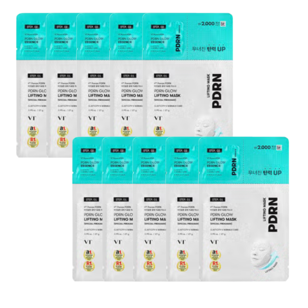 VT PDRN Radiance Sheet Mask 1 sheet 25 g, Radiance Lifting Mask 1 sheet (27 g) + Radiance Essence 1.5 ml (7 Options)