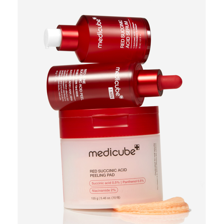 Medicube Red Succinic Acid Pads 70 sheets (155 g) (3 Options)