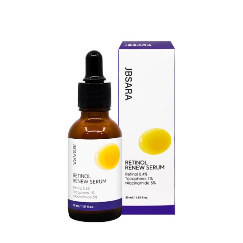 JBSARA Vitamin Glow Fark Spot Serum 30ml + Retinol Renew Serum 30ml
