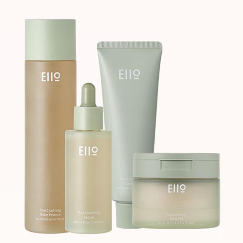 Eiio True Cicalming Toner Pad + Water Essence Toner + Serum + Cream SET (2 Options)