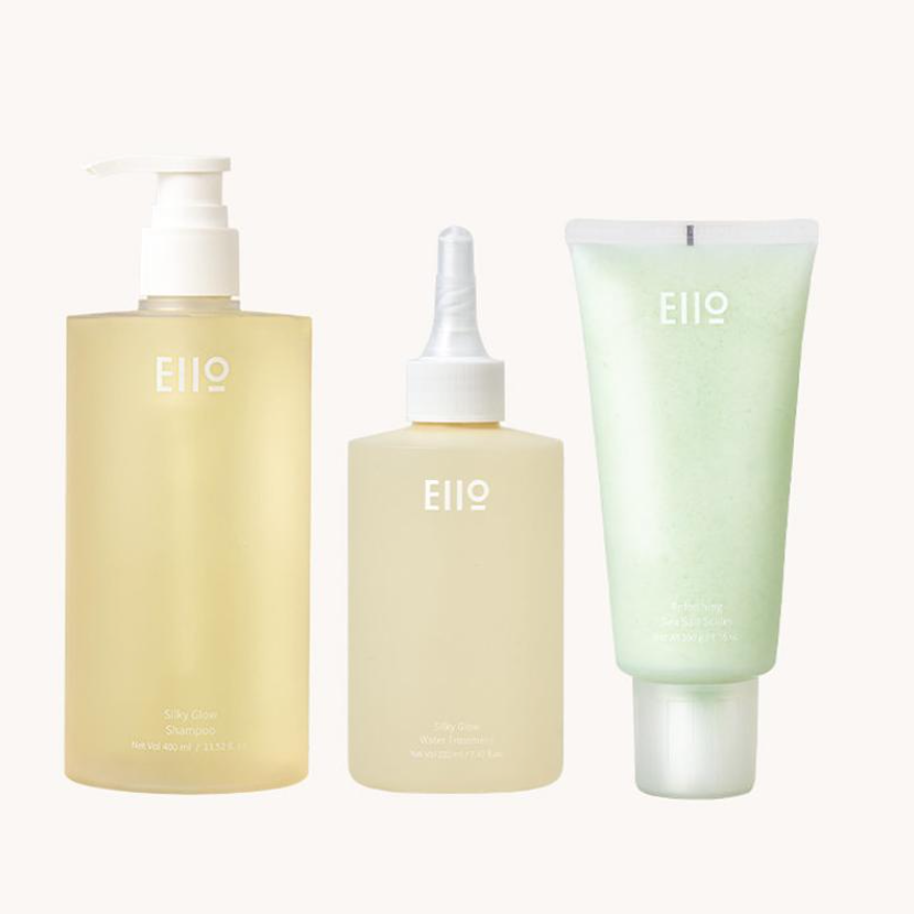 Eiio Silky Glow Shampoo+Water Treatment+Sea Salt Scalp Scaler = Best Hair&Scalp SET (3 Options)