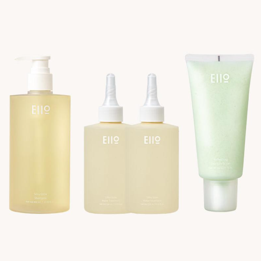 Eiio Silky Glow Shampoo+Water Treatment+Sea Salt Scalp Scaler = Best Hair&Scalp SET (3 Options)