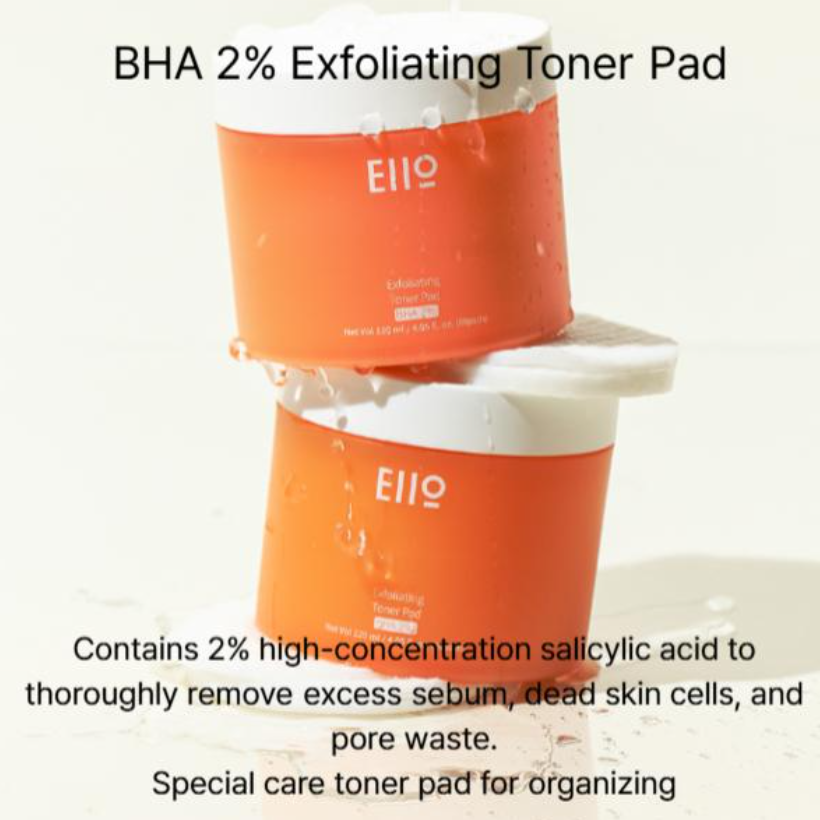 Eiio BHA 0.5% One Step Toning Pad, BHA 2% Exfoliating Toner Pad (Each 120ml  4.05 fl.oz., 60 pads) (7 Options)