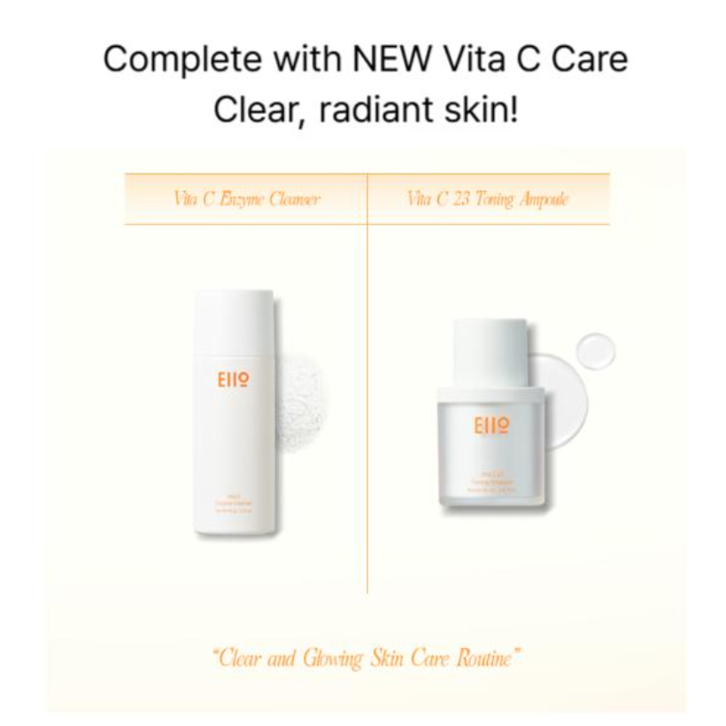 Eiio Vita C23 Toning Ampoule 30ml , Vita C Enzyme Cleanser 60g (7 Options)