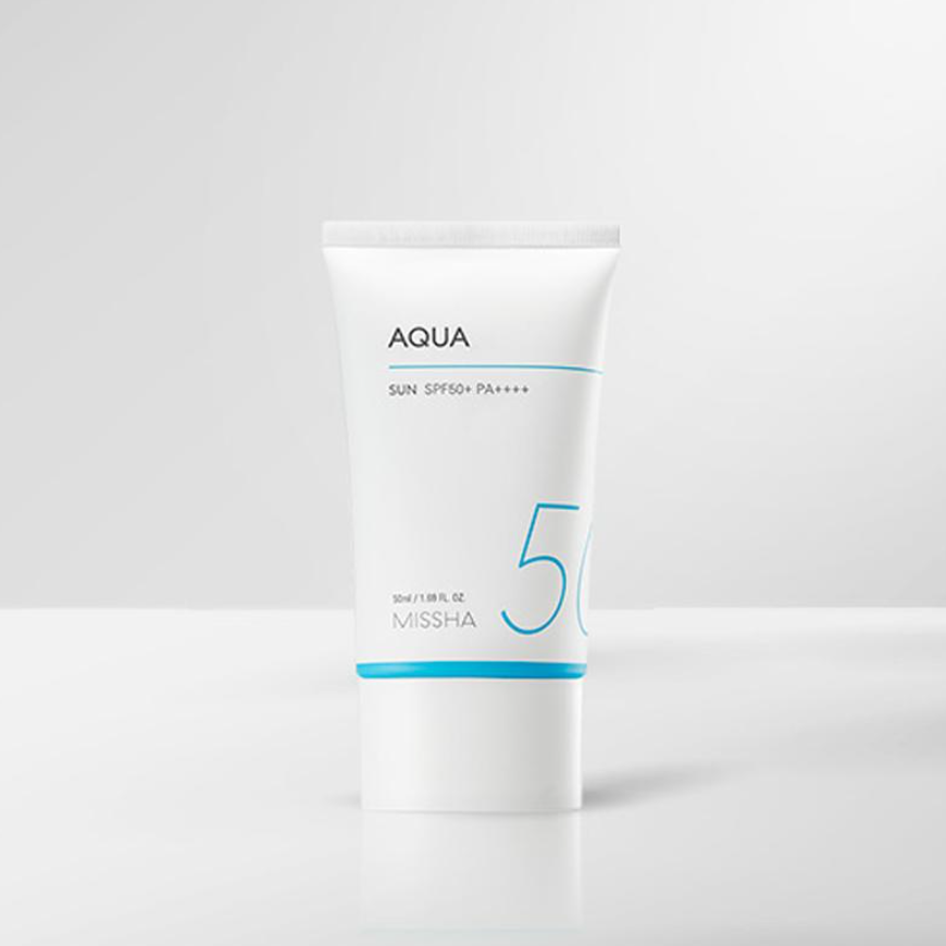 MISSHA All Around Safe Block Aqua Sunscreen SPF50+/PA++++ with Missha Perfect Cover BB Cream (6 Options)