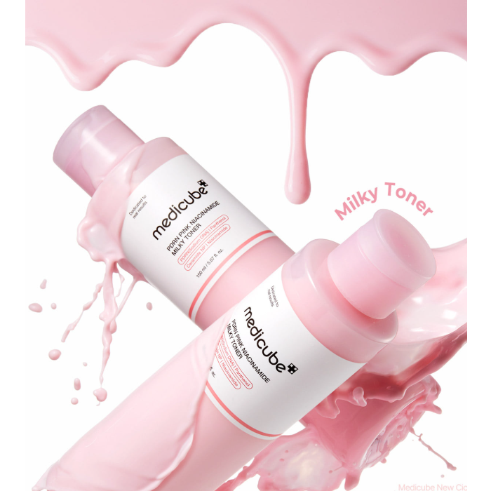 Medicube PDRN Pink Milky Toner Essence 250ml (3 Options)