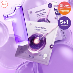 BIOHEAL BOH Probioderm Collagen Remodeling Serum Gel Mask 34g × 6sheets (3 Options)