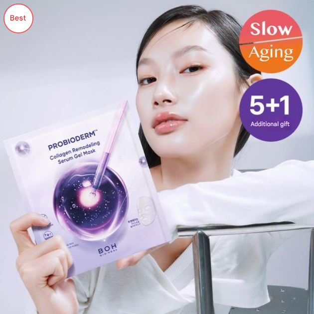 BIOHEAL BOH Probioderm Collagen Remodeling Serum Gel Mask 34g × 6sheets (3 Options)