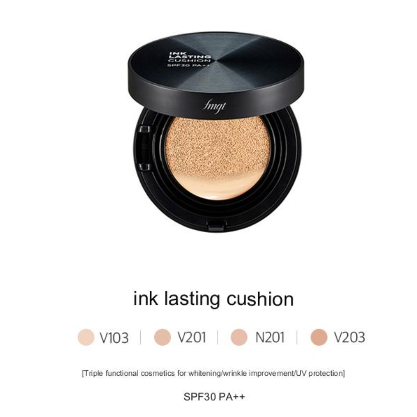 The Face Shop fmgt Ink Lasting Cushion SPF30 PA++ 15g (4 Colors, Refill Cushion Option)
