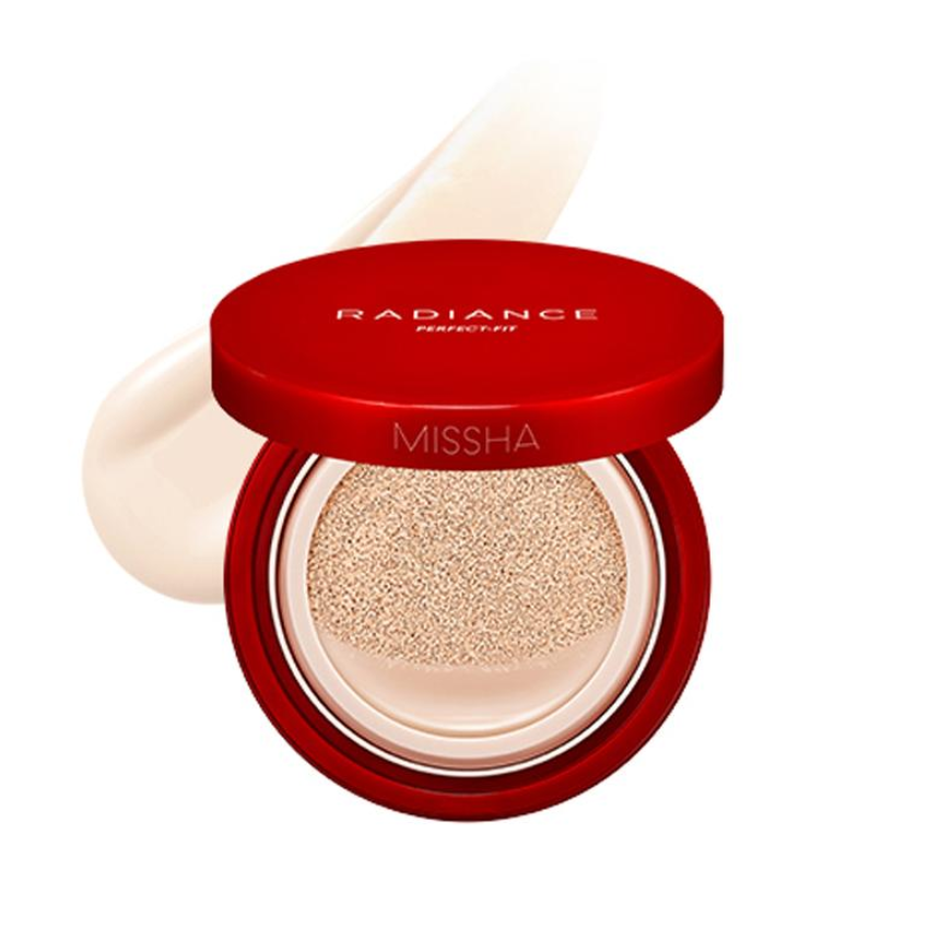 MISSHA Radiance Perfect Fit Foundaiton BB Cushion, 4 Colors, SPF50+/PA+++ (8 Options)
